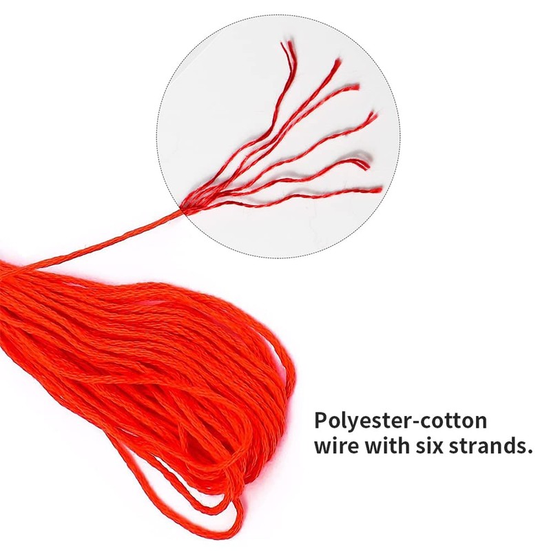 Newaner Embroidery Thread Set - 50 Colours for Embroidery Yourself