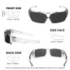MAXJULI Polarized Wrap Around Sports Sunglasses for Big Heads Men