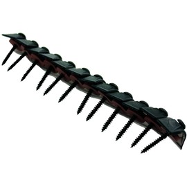 DAIDOHANT 45951 Corrugated Sheet Screws, Bronze for Wooden Bases, (Polyka Washers) (Nominal Diameter d) 0.17 x (L) 1.4 inches (35 mm) (96 Pieces)