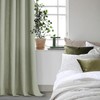 MRTREES Green Linen Sheer Eyelet Curtains 90 Inch Drop, Window