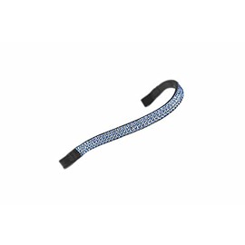 Shires Aviemore Wide Diamante Browband - Blue/Black Pony