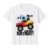 Kids 2 Year Old Monster Truck It's My 2nd Birthday