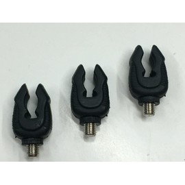 3 x Fishing rod Butt Grips Rod Rests Flexi. Carp and Coarse Fishing. Stainless Steel Threads Black