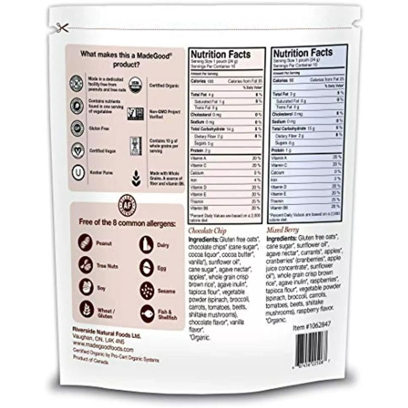 MadeGood Granola Minis Club Pack (20 ct, 0.85 oz. each);