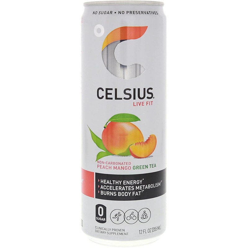 CELSIUS Fitness Drink 4-Flavor Variety Pack, Zero Sugar, 12oz. Slim