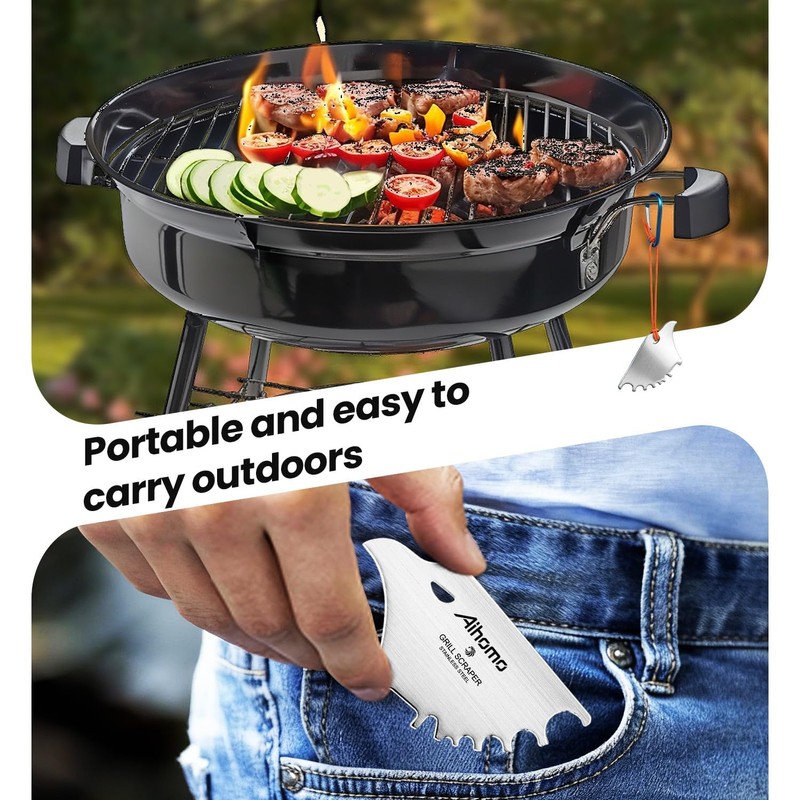 Eagle Grill Scraper Stocking Stuffers, Bristle-Free BBQ Scraper Kitchen Gadgets,