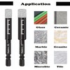 NACX 10mm Dry Diamond Drill Bits, 1/4 Hex Shank Brazed