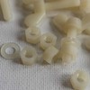 50 Tornillos de Mariposa de Nylon, M5 x 20 mm,