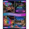 Outdoor Deck Lights, RGBCW Smart Fence Lights with 2700K-6500K Dimmable