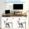 GreenForest Computer Desk with Monitor Stand,47 inch Home Office Desk