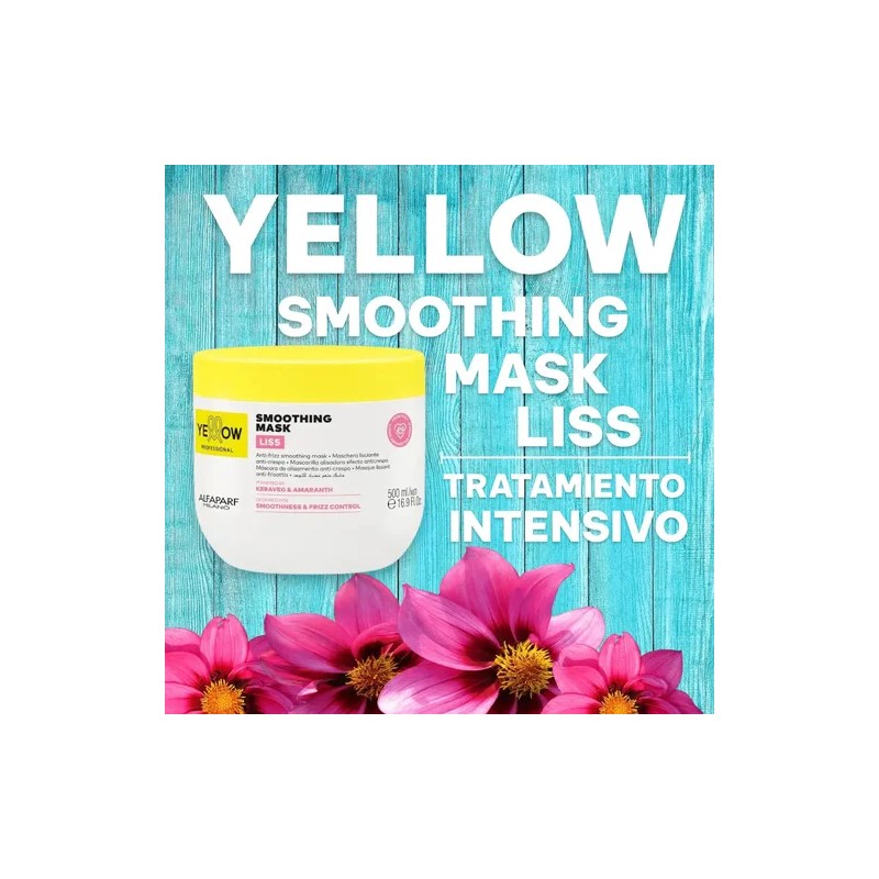 Mascara Mask Liss Keratin Anti-frizz Liso Yellow 500ml