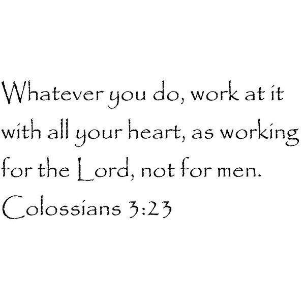 Tapestry Of Truth - Colossians 3:23 - TOT6640 - Wall