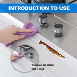 White Caulk Tape,Bathroom Waterproof Accessories Caulking Tape,Self-Adhesive Sealing Tape for Kitchen Sink,Toilet, Bathtub Shower, Tub Floor Wall Edge Protector Strip(1.5 inch*10.5 feet,1 Pack)