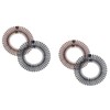 Pack of 4 Full Circle Stretchy Comb Circular Plastic Hair