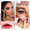 Soodyoow 850 Pcs Face Gems, 5 Sheets Gem Stickers, Rhinestones