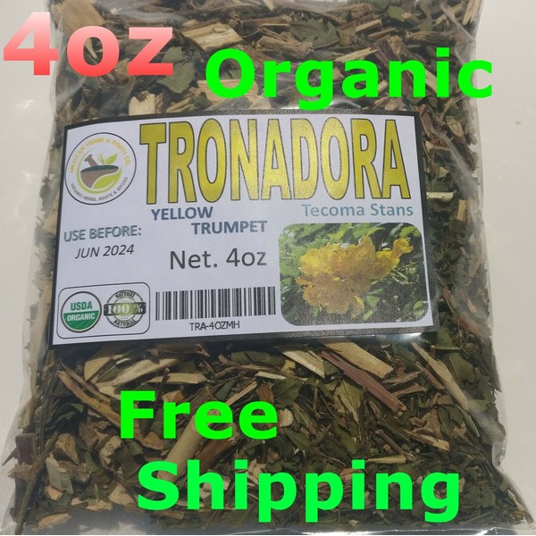 4oz Tronadora (yellow elder/bell),Diabetina, retama, tecoma stans, Tronadora Tea