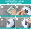 2 Pack Suction Grab Rails for Bathroom, 12 inch Shower