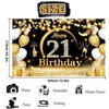 Happy 21st Birthday Party Banners,Birthday Party Decoration Extra Large Fabric