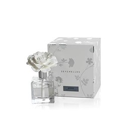 Zodax Seychelles Porcelain Scented Diffuser Square Bottle 3.5" x 3.5" x 6" Gardinia