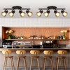 SEEBLEN 4-Light Track Lighting Kit, Directional Ceiling Light, Industrial Black