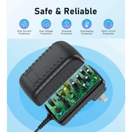 WSUOERZER 9V AC/DC Adapter Compatible with Innov Model IVP0900-1000 IVP09001000 1VP0900-1000 1VP09001000 DC9V 1000mA 9.0V 1.0A 9VDC 1A Class 2 Switching Power Supply Cord