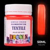 Decola Nevskaya Palitra Fluorescent Textile Dye, Red, 50 ml Acrylic