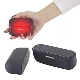 BEPER P203TFO050 Scaldamani Ricaricabile Magnetic, Scalda Mani Portatile con 3 Livelli di Calore, Doppio Uso Unito o Separato, Autonomia 7 Ore, Ricarica USB-C