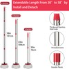 FOOKCIAN Spin Mop Replacement Set - 4 Microfiber Heads, Base,