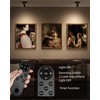 EZVALO Spotlights Indoor with Remote, 5500mAh Rechargeable Picture Lights, Wireless