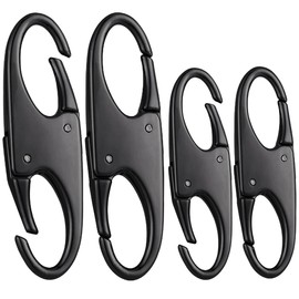 Zipper Clip Anti-Theft Lock - Backpack Zipper Lock Keeps Zipper Closed, Quick Disconnect Clip - Key Holder Add-On Accessories, Pack of 4