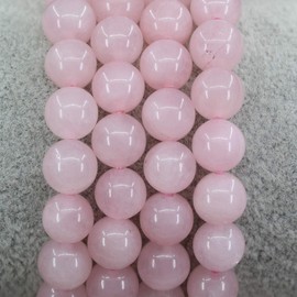 Keleny Natural Rose Quartz Gemstones 8mm Round Beads Crystal Stretch Bracelets 7 Inch Unisex