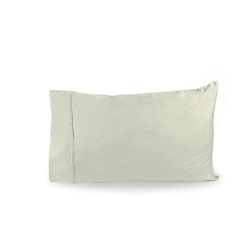 LINENWALAS Single Fitted Sheet with Pillowcase, 100% Cotton Percale Deep