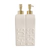 Karisky Soap Dispenser Set with Gold Rustproof Stainless Steel Pump,