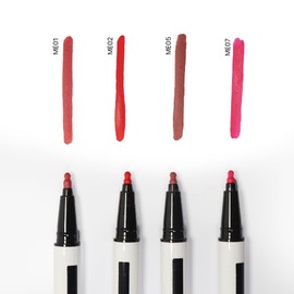 MEIN x MLashes | Kit de dos delineadores para labios en gel de larga duración | Kit de The lip Liner ME03 (Rojo) y ME05 (Café)