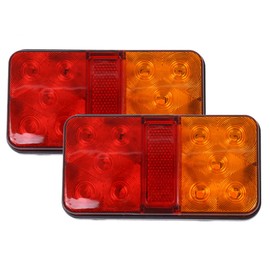 2Pcs 12V 10LED Car Tail Light Trailer Caravan Truck Indicator Lamp