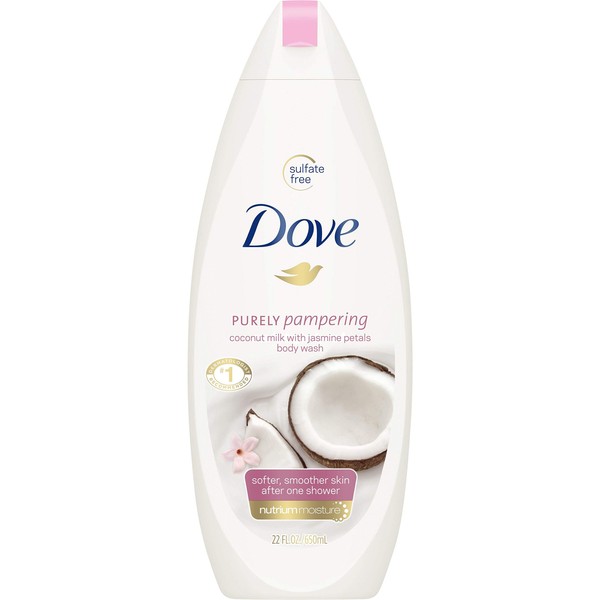 Dove Purely Pampering Body Wash, Coconut Milk With Jasmine Petals, 22 oz