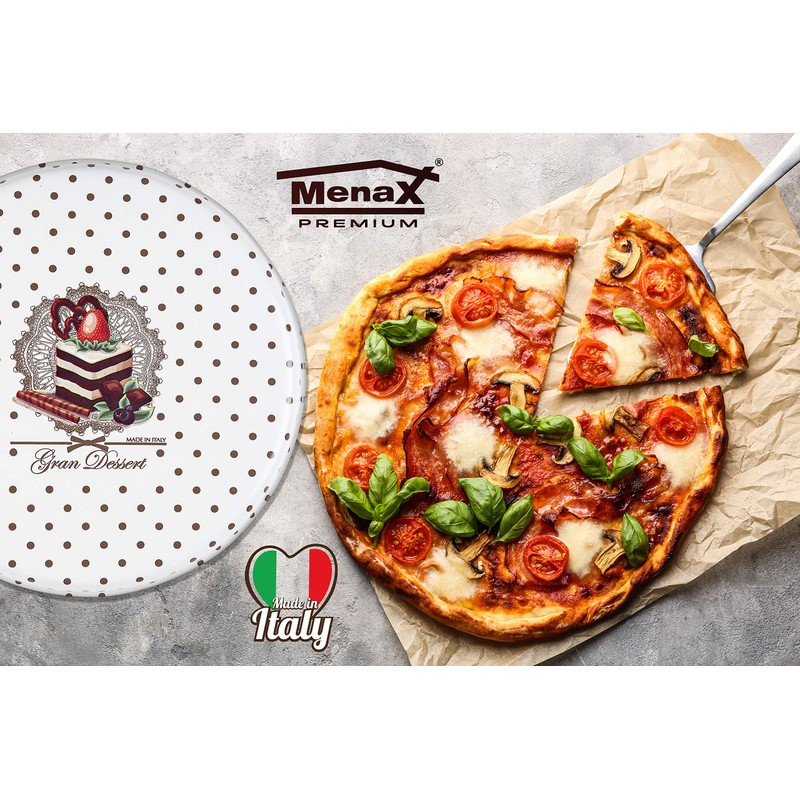 Menax Large Dessert Pizza Mould for Oven, Diameter 30 cm,