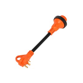 30 Amp to 30 Amp RV Adapter, NEMA TT-30P to L5-30R Female RV Power Adapter with Grip Handle, Durable and Safe ETL Listed 30amp to 110 Adapter, Heavy Duty 13 inch rv 30 amp Plug, Generator Cord