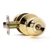 Zion Door Knob Indoor Bathroom Lock Keyless Door Lock Gold