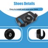 Caalii 490-241-0038 Universal Rolling Skid Shoes Compatible with MTD/Crafstman 2