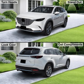 BOGAR TECH DESIGNS Precut For Mazda CX-9 2016-2023 Full Headlight Taillight Tint Kit, Dark Smoke