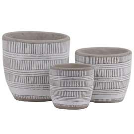 Urban Trends Collections 54903 Pot, White