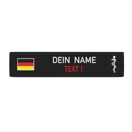 Copytec #40826 Emergency Paramedic Name Plate Patch Germany Fire Brigade Rescue Service