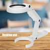 Desktop Handheld LED Magnifier 7X USB Battery Powered Reading Magnifying