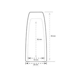 deetech WS-55 Microphone Windscreen 55 x 26 x 16 mm for Conference / Condenser Microphones Diameter 16-20 mm Black