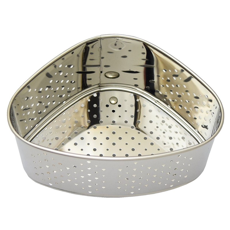 TAKAGI Anti-Bacterial Stainless Steel Mini Triangle Corner, Silver