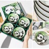 EatingBiting 4pcs Bowls & 4 Pairs of Chopsticks Panda Porcelain
