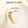 Shimmeroo 12 Pcs Silicone Flat Earring Backs for Studs, Clear