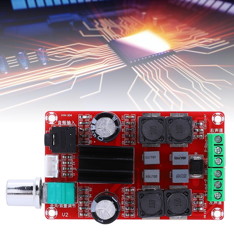 Digital Amplifier Board Audio Accessory High End 2 x 50W