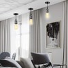 Biqing 3PCS Vintage Pendant Lighting Ceiling Rose Lamp Fitting E27